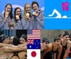 Yüzme bayanlar 4x100m karışık bayrak LDN12